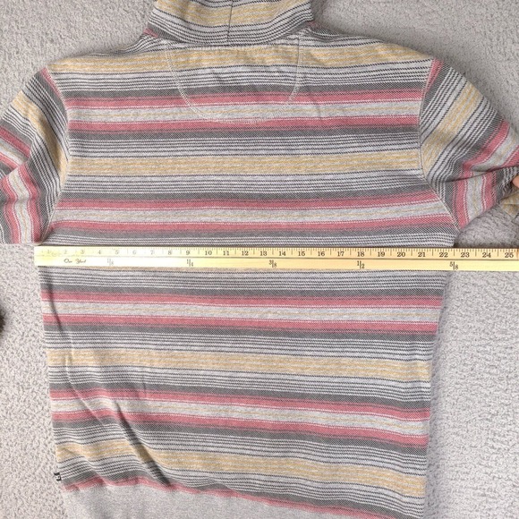 DC Shoes Hoodie Mens Medium Multicolor Sweatshirt Hooded Long Sleeve 1/4 Button - Picture 13 of 16